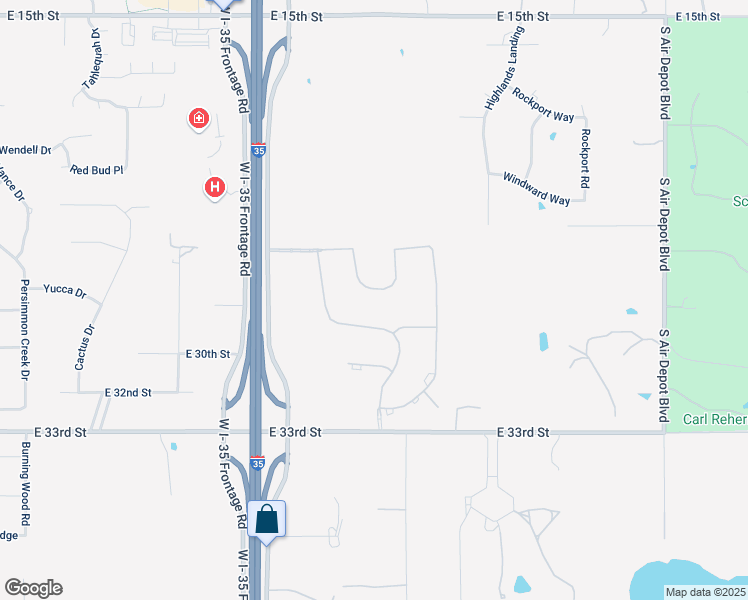 map of restaurants, bars, coffee shops, grocery stores, and more near 2816 Perth Drive in Edmond