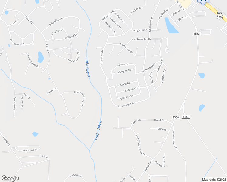 map of restaurants, bars, coffee shops, grocery stores, and more near 299 Plymouth Drive in Clayton