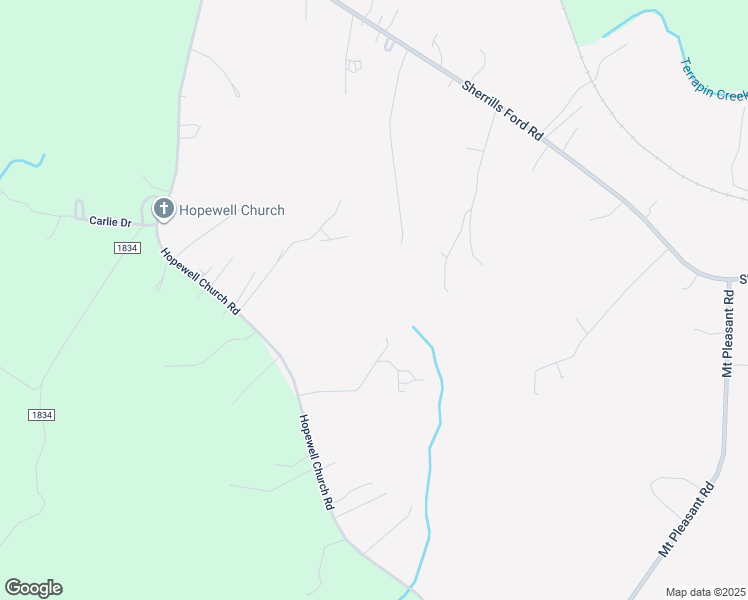 map of restaurants, bars, coffee shops, grocery stores, and more near 2396 Hopewell Church Road in Catawba County