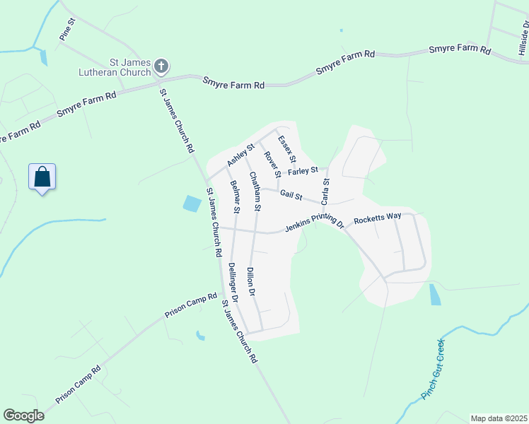 map of restaurants, bars, coffee shops, grocery stores, and more near 2224 Chatham Street in Newton