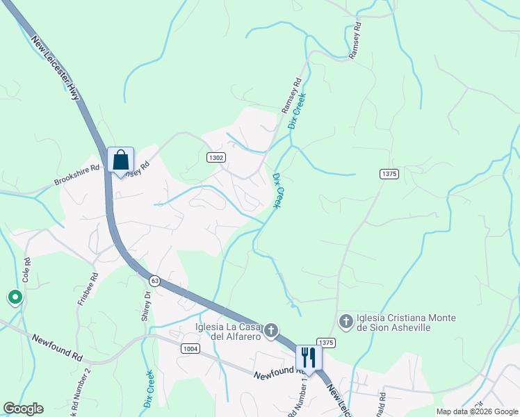 map of restaurants, bars, coffee shops, grocery stores, and more near 12 Clarence Court in Asheville