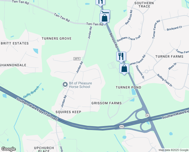 map of restaurants, bars, coffee shops, grocery stores, and more near 1041 Sky Wave Trail in Raleigh