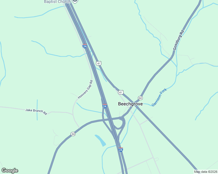 map of restaurants, bars, coffee shops, grocery stores, and more near 24 I in Beechgrove