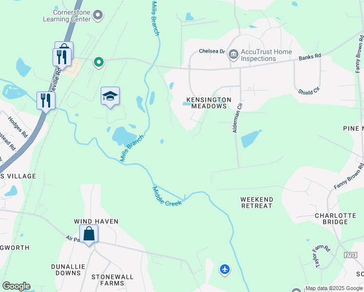map of restaurants, bars, coffee shops, grocery stores, and more near 3428 Highgate Road in Raleigh