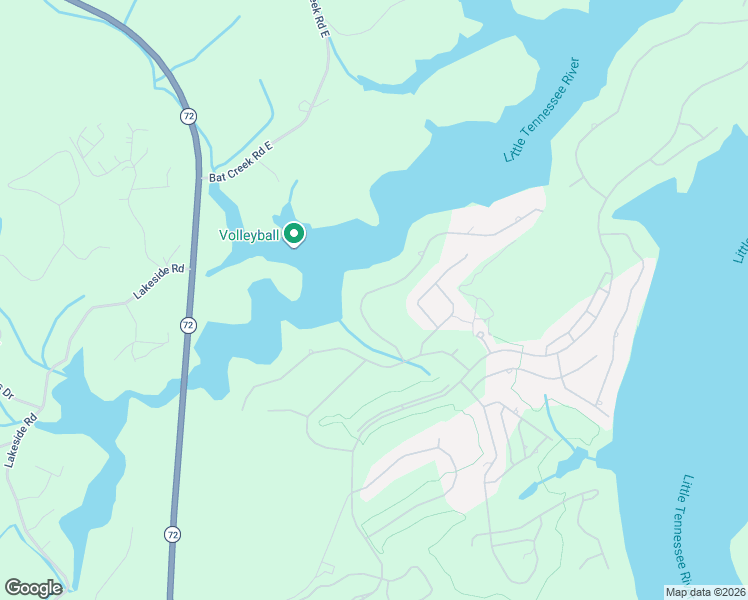 map of restaurants, bars, coffee shops, grocery stores, and more near 617 Sandpiper Drive in Vonore
