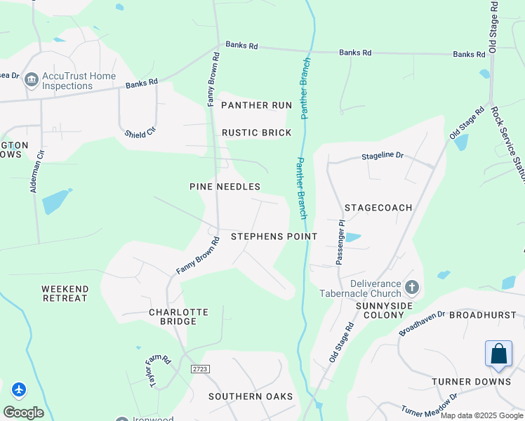map of restaurants, bars, coffee shops, grocery stores, and more near 5101 Turning Branch Lane in Raleigh