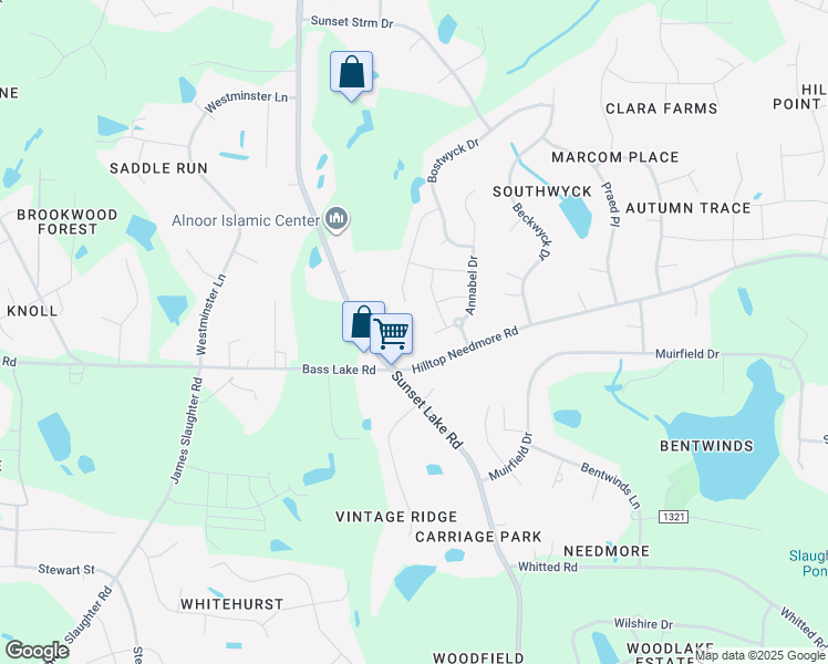 map of restaurants, bars, coffee shops, grocery stores, and more near 5680 Annabel Drive in Fuquay-Varina