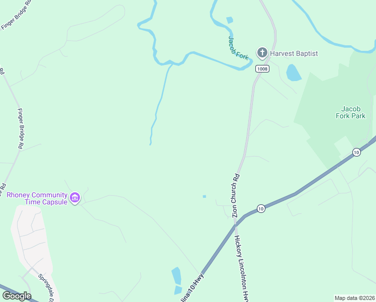 map of restaurants, bars, coffee shops, grocery stores, and more near 3425 Zion Church Road in Hickory