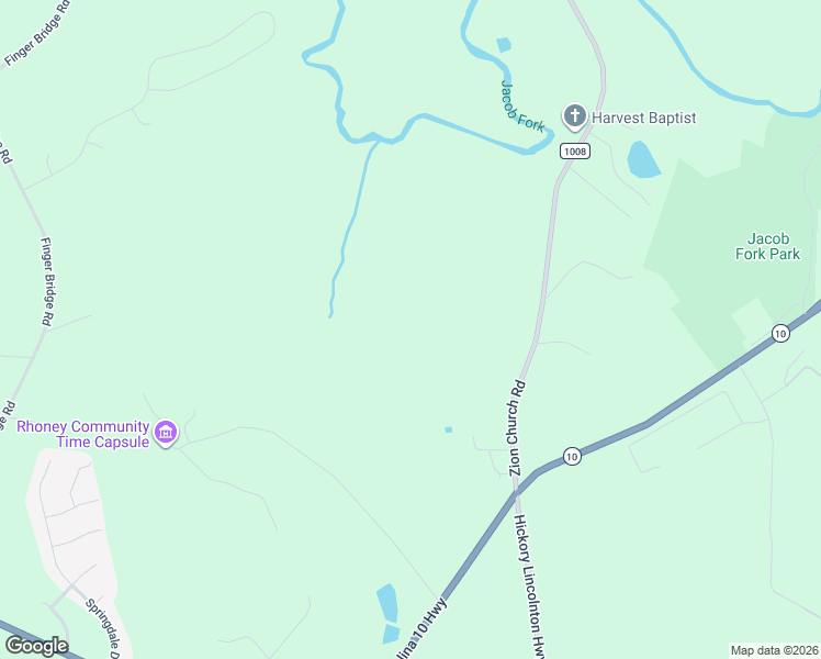 map of restaurants, bars, coffee shops, grocery stores, and more near 3425 Zion Church Road in Hickory