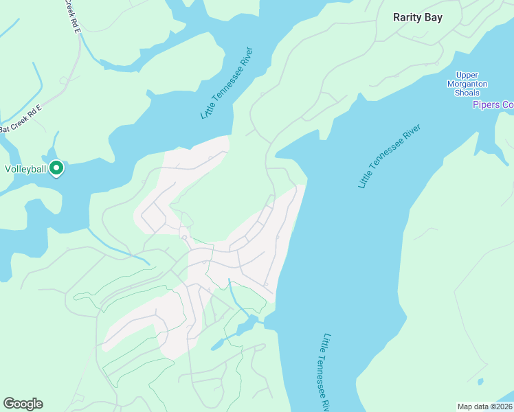 map of restaurants, bars, coffee shops, grocery stores, and more near 555 Rarity Bay Parkway in Vonore
