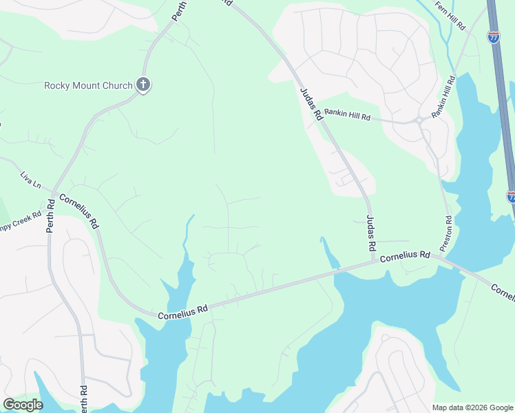 map of restaurants, bars, coffee shops, grocery stores, and more near 126 Greentree Dr in Mooresville
