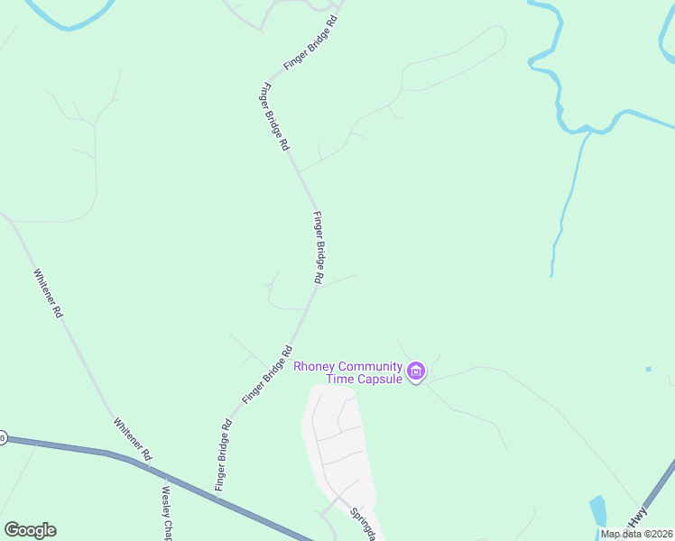 map of restaurants, bars, coffee shops, grocery stores, and more near 2114 Finger Bridge Road in Hickory