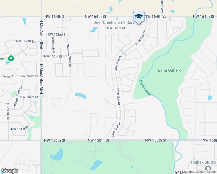 map of restaurants, bars, coffee shops, grocery stores, and more near 15801 Sky Run Drive in Edmond