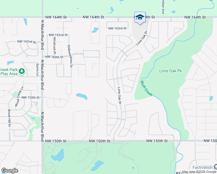 map of restaurants, bars, coffee shops, grocery stores, and more near 15805 Sky Run Drive in Edmond