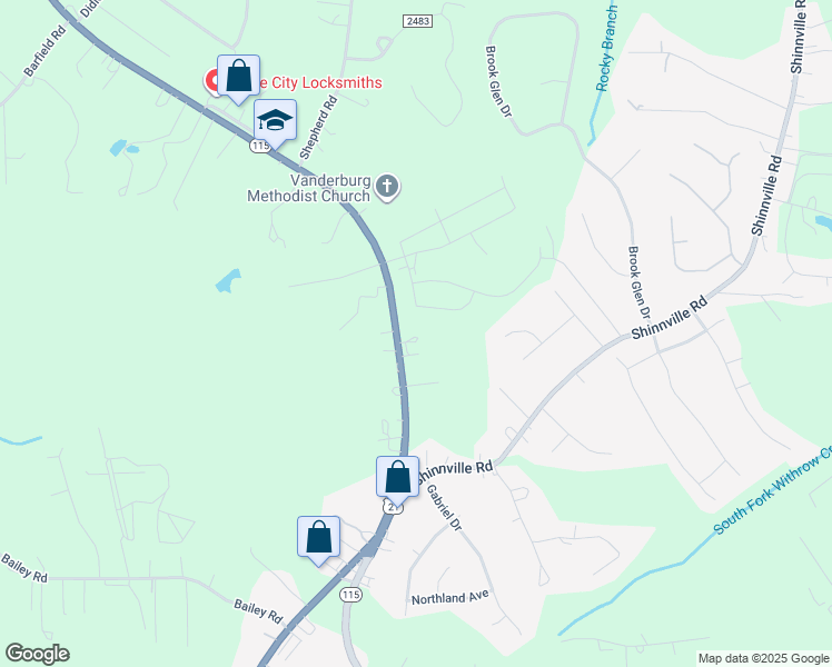 map of restaurants, bars, coffee shops, grocery stores, and more near 1875 Charlotte Highway in Mooresville