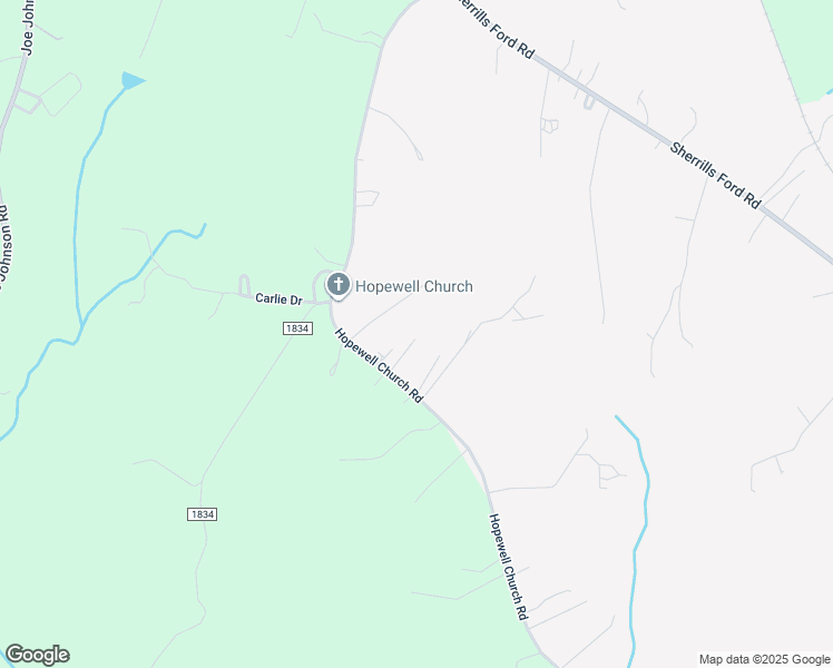 map of restaurants, bars, coffee shops, grocery stores, and more near 2298 Hopewell Church Road in Catawba County
