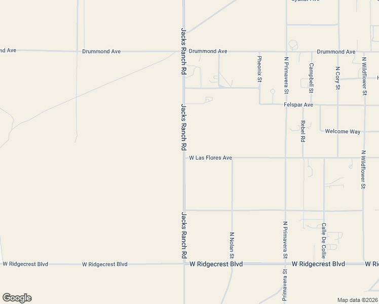 map of restaurants, bars, coffee shops, grocery stores, and more near 520 Jacks Ranch Road in Ridgecrest