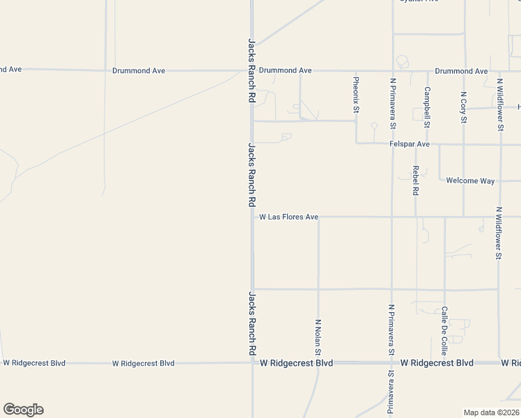 map of restaurants, bars, coffee shops, grocery stores, and more near 520 Jacks Ranch Road in Ridgecrest