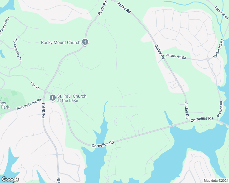 map of restaurants, bars, coffee shops, grocery stores, and more near 159 Overcreek Road in Mooresville