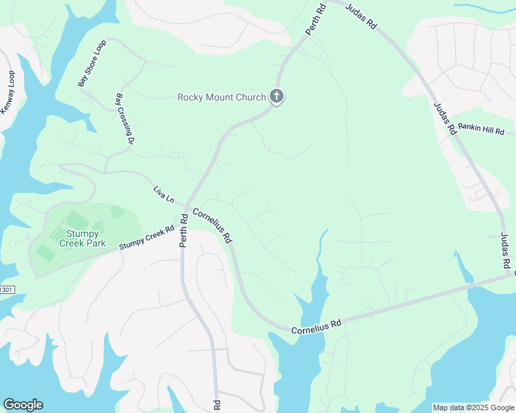 map of restaurants, bars, coffee shops, grocery stores, and more near 115 Waderich Lane in Mooresville