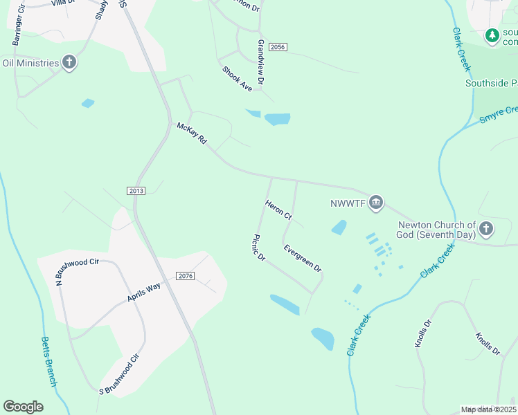 map of restaurants, bars, coffee shops, grocery stores, and more near 2065 Picnic Drive in Newton