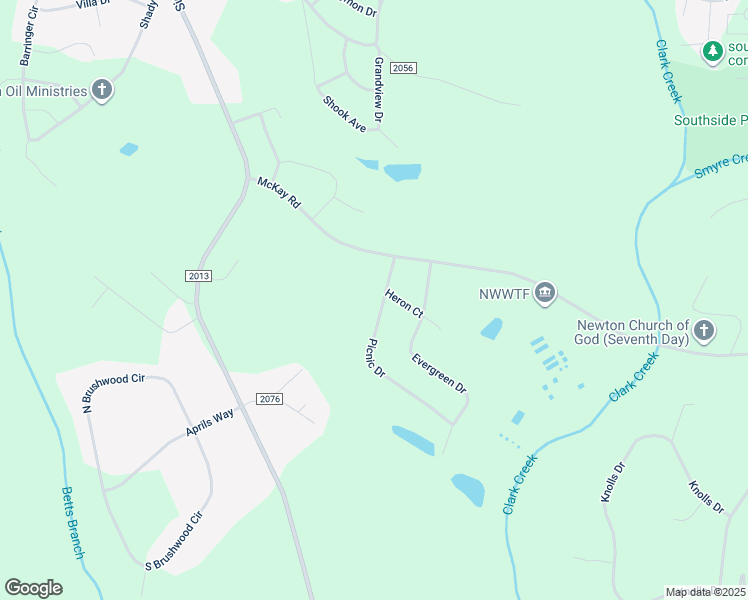 map of restaurants, bars, coffee shops, grocery stores, and more near 2065 Picnic Drive in Newton