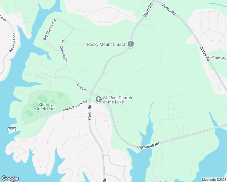map of restaurants, bars, coffee shops, grocery stores, and more near 104 Milbros Lane in Mooresville