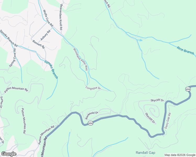 map of restaurants, bars, coffee shops, grocery stores, and more near 15 Woodland Aster Way in Asheville