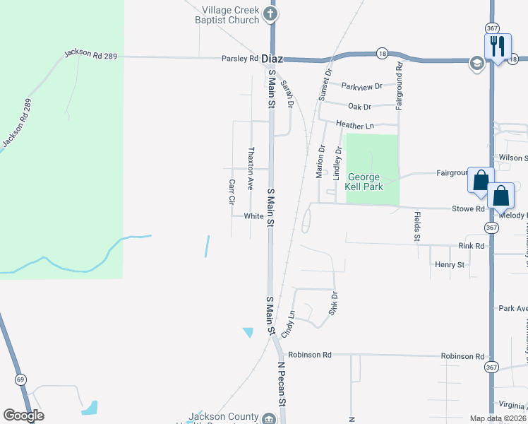 map of restaurants, bars, coffee shops, grocery stores, and more near 2702 Thaxton Avenue in Newport