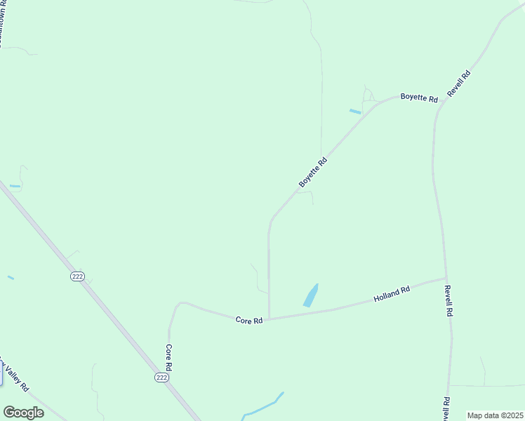 map of restaurants, bars, coffee shops, grocery stores, and more near Simmons Road in Johnston County