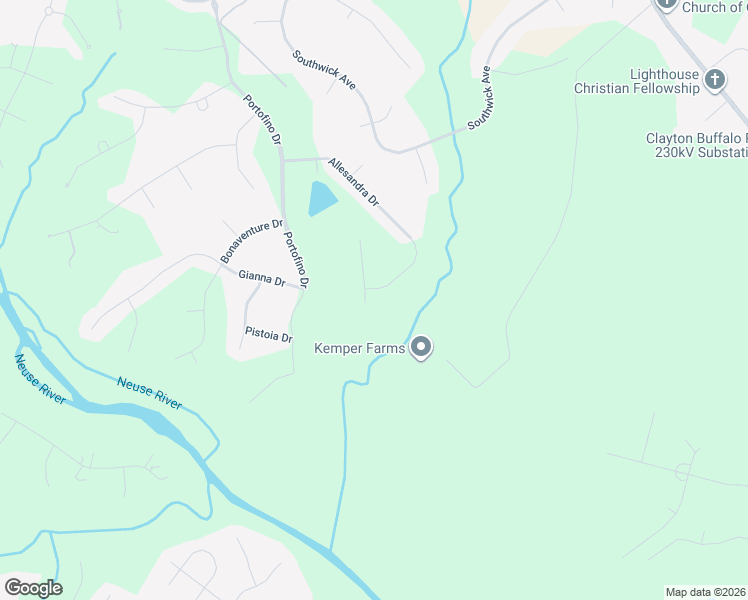 map of restaurants, bars, coffee shops, grocery stores, and more near 25 Ciclo Court in Clayton