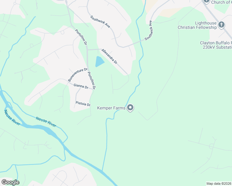 map of restaurants, bars, coffee shops, grocery stores, and more near 25 Ciclo Court in Clayton