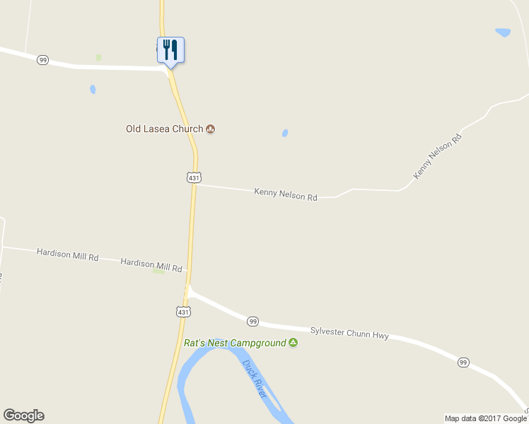 map of restaurants, bars, coffee shops, grocery stores, and more near 1467 Kenny Nelson Road in Lewisburg