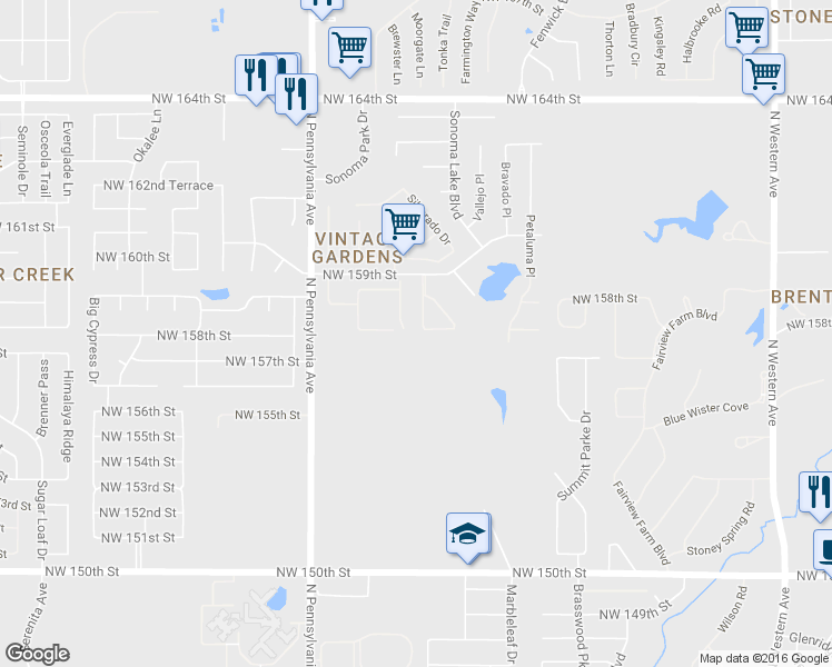 map of restaurants, bars, coffee shops, grocery stores, and more near 15801 San Clemente Drive in Edmond