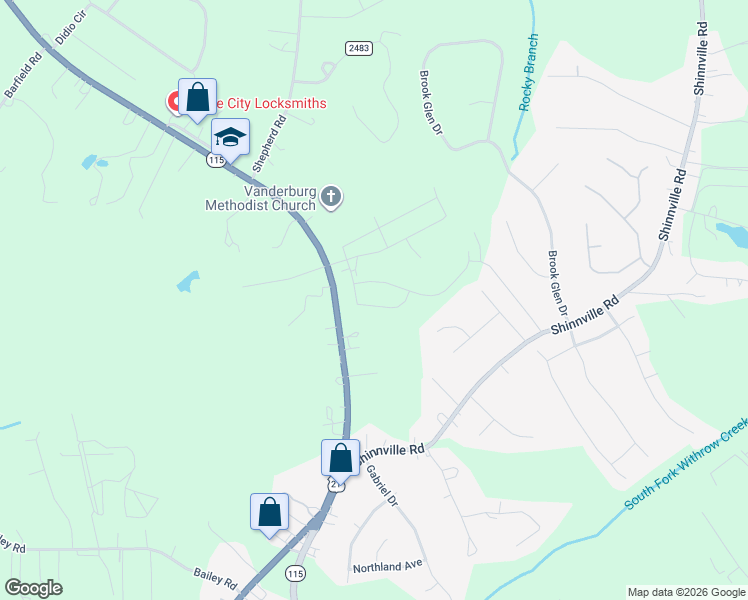 map of restaurants, bars, coffee shops, grocery stores, and more near 1875 Charlotte Highway in Mooresville