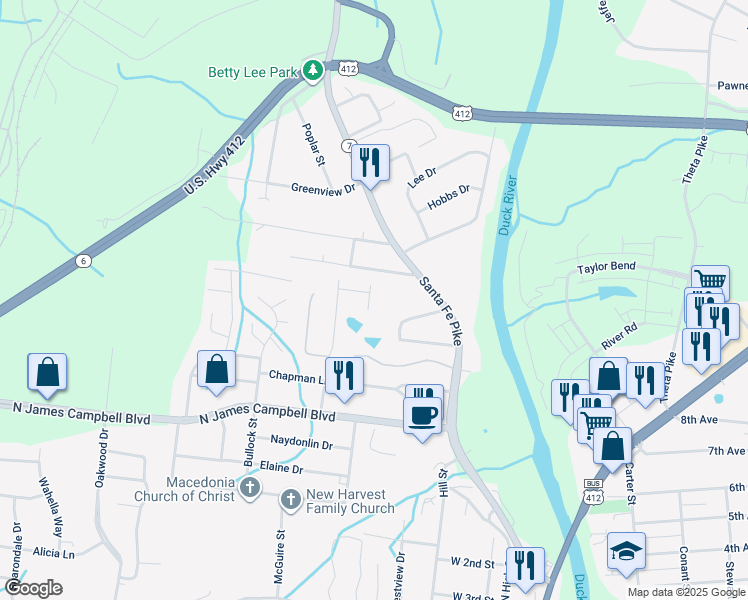 map of restaurants, bars, coffee shops, grocery stores, and more near 109 Glenmont Drive in Columbia