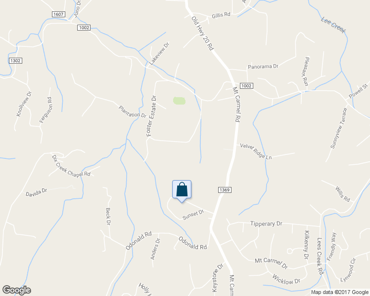 map of restaurants, bars, coffee shops, grocery stores, and more near 55 Foster Estate Drive in Asheville