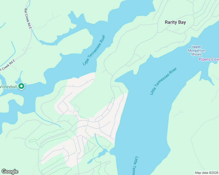 map of restaurants, bars, coffee shops, grocery stores, and more near 565 Rarity Bay Parkway in Vonore