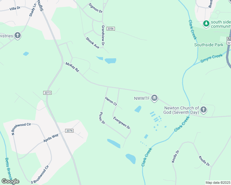 map of restaurants, bars, coffee shops, grocery stores, and more near 2065 Evergreen Drive in Newton