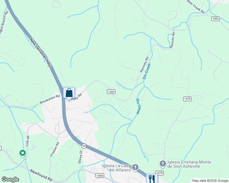 map of restaurants, bars, coffee shops, grocery stores, and more near 77 Ramsey Road in Asheville