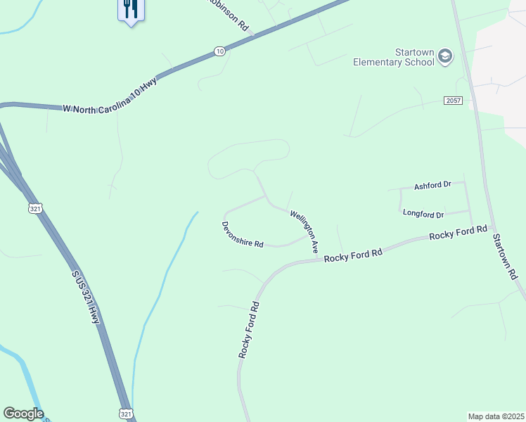 map of restaurants, bars, coffee shops, grocery stores, and more near 2934 Devonshire Road in Newton