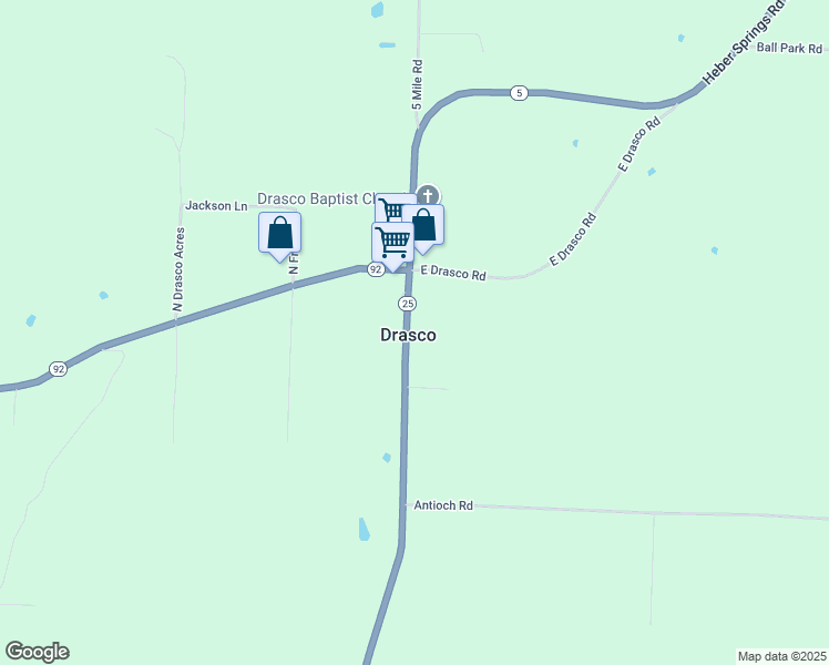 6624 Heber Springs Road North, Drasco AR Walk Score