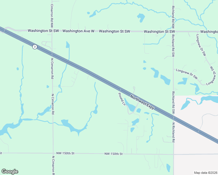 map of restaurants, bars, coffee shops, grocery stores, and more near 15004 Northwest Expressway in Piedmont