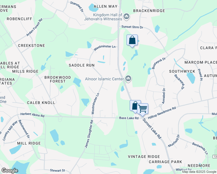 map of restaurants, bars, coffee shops, grocery stores, and more near 5105 Currigan Court in Fuquay Varina