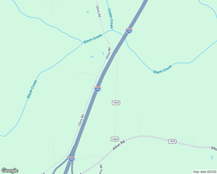 map of restaurants, bars, coffee shops, grocery stores, and more near Interstate 795 in Wilson
