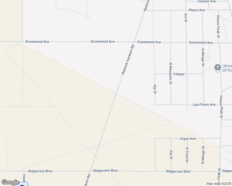 map of restaurants, bars, coffee shops, grocery stores, and more near Redrock Inyokern Road in Inyokern