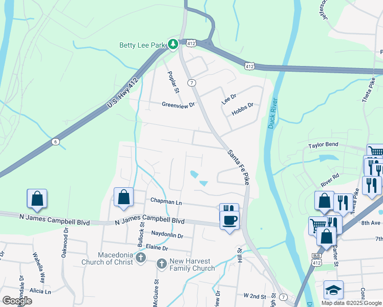 map of restaurants, bars, coffee shops, grocery stores, and more near 137 Morningside Lane in Columbia
