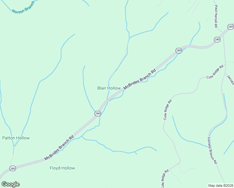 map of restaurants, bars, coffee shops, grocery stores, and more near 2592 McBrides Branch Road in Beechgrove