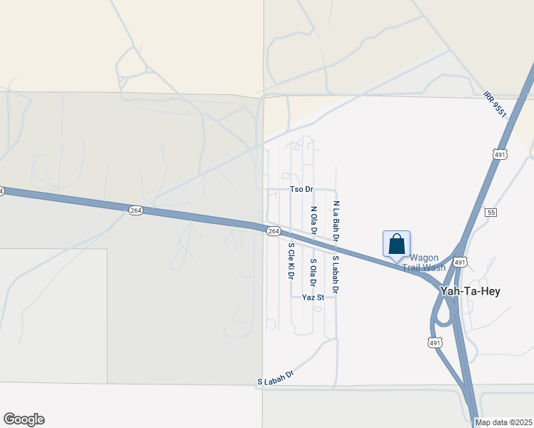 map of restaurants, bars, coffee shops, grocery stores, and more near 2 North La Chee Drive in Gallup