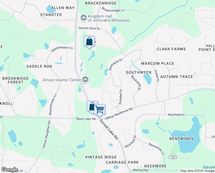 map of restaurants, bars, coffee shops, grocery stores, and more near 5213 Copain Cove in Fuquay-Varina